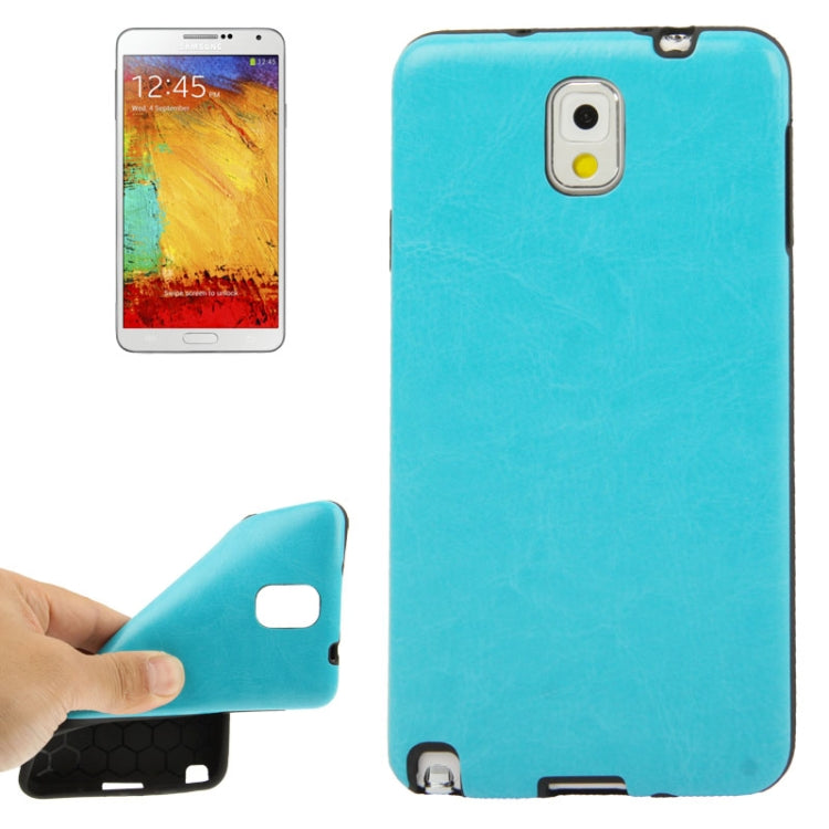 Crazy Horse Texture Paste Skin TPU Protective Case for Galaxy Note III / N9000