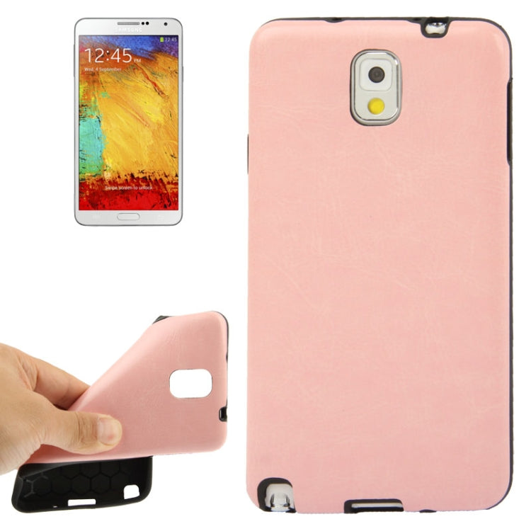 Crazy Horse Texture Paste Skin TPU Protective Case for Galaxy Note III / N9000
