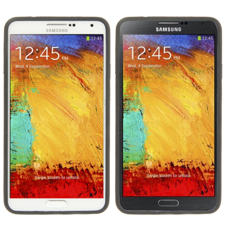 Crazy Horse Texture Paste Skin TPU Protective Case for Galaxy Note III / N9000