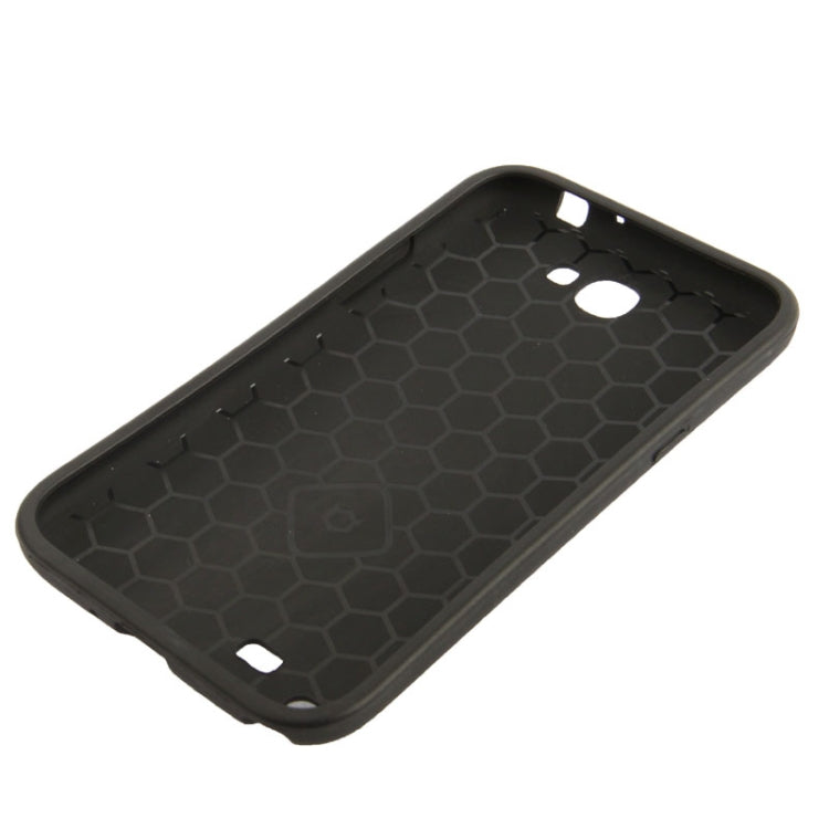 Crazy Horse Texture Paste Skin TPU Protective Case for Galaxy Note II / N7100