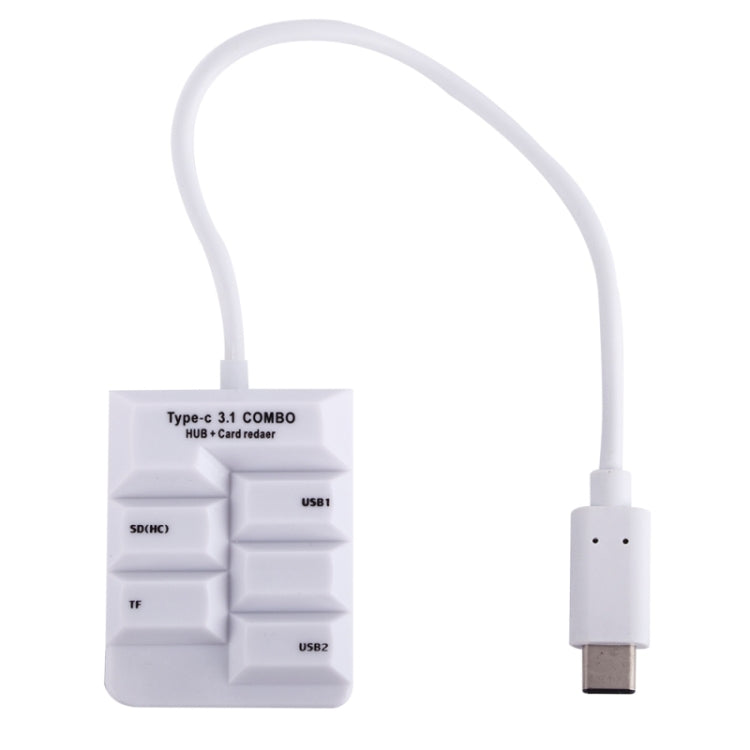 T-633 USB-C 3.1 / Type-C 2 Ports USB HUB SD(HC) / TF Card Reader