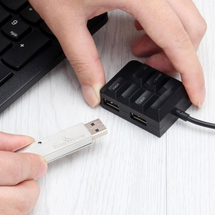 T-633 USB-C 3.1 / Type-C 2 Ports USB HUB SD(HC) / TF Card Reader