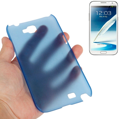 0.6mm Ultra Thin Translucent Plastic Case for Galaxy Note II / N7100