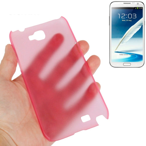 0.6mm Ultra Thin Translucent Plastic Case for Galaxy Note II / N7100