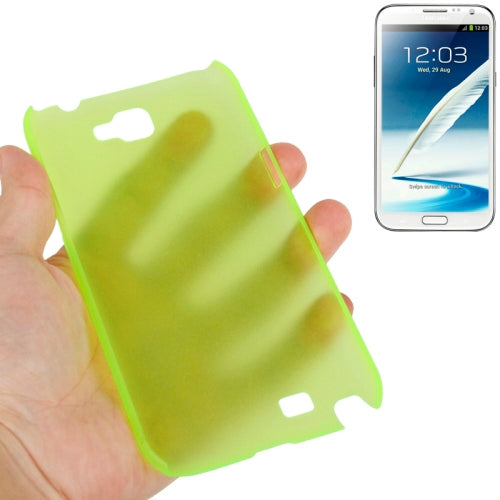 0.6mm Ultra Thin Translucent Plastic Case for Galaxy Note II / N7100