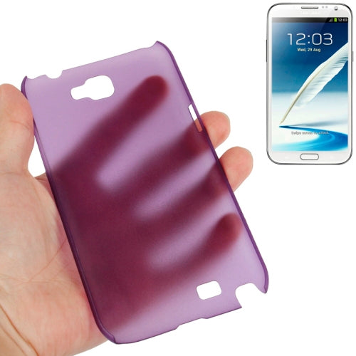 0.6mm Ultra Thin Translucent Plastic Case for Galaxy Note II / N7100