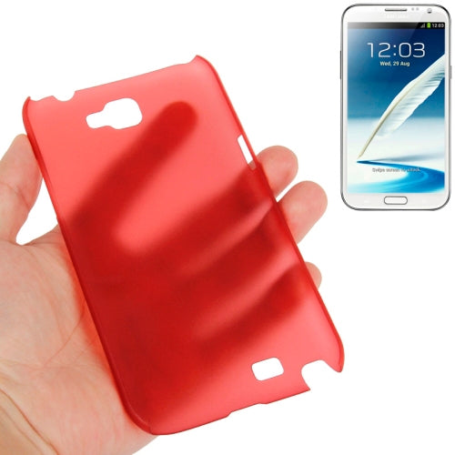 0.6mm Ultra Thin Translucent Plastic Case for Galaxy Note II / N7100