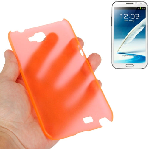 0.6mm Ultra Thin Translucent Plastic Case for Galaxy Note II / N7100