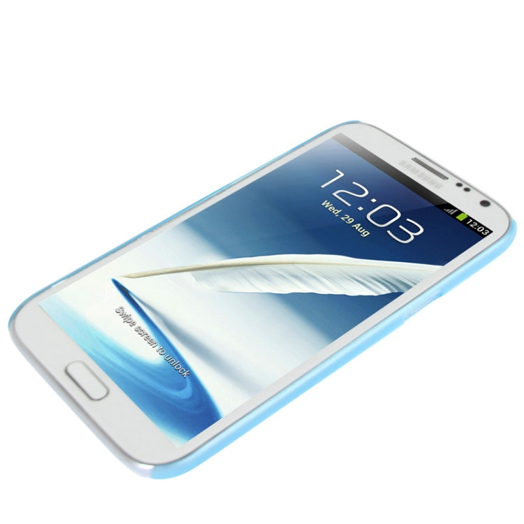 0.6mm Ultra Thin Translucent Plastic Case for Galaxy Note II / N7100