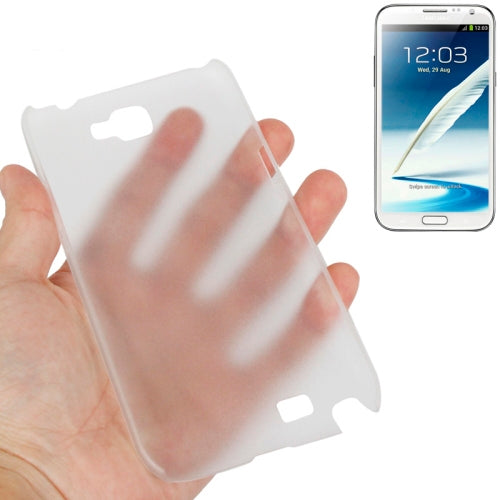 0.6mm Ultra Thin Translucent Plastic Case for Galaxy Note II / N7100