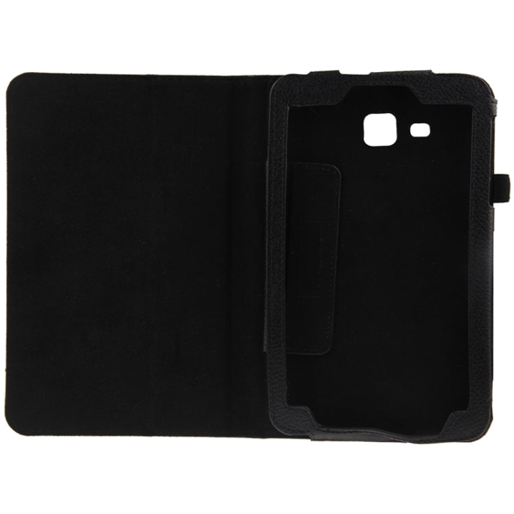 Litchi Texture Flip Leather Case with Holder for Galaxy Tab 3 Lite T110 / T111