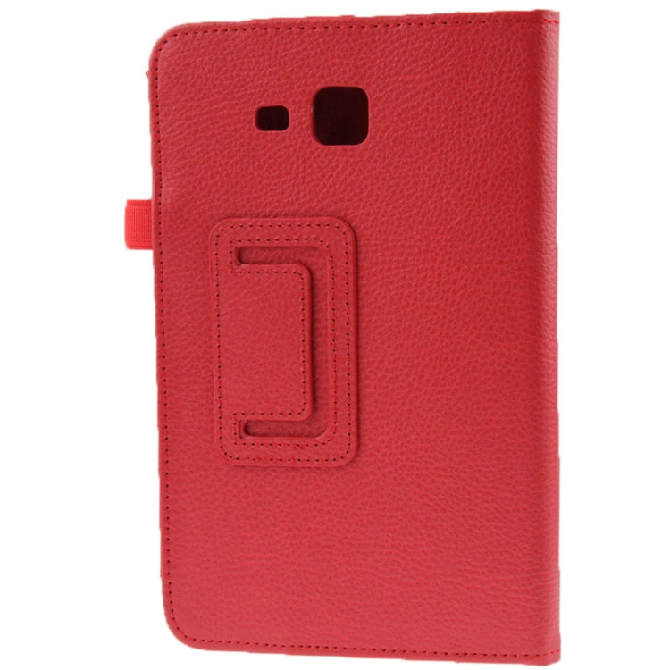 Litchi Texture Flip Leather Case with Holder for Galaxy Tab 3 Lite T110 / T111