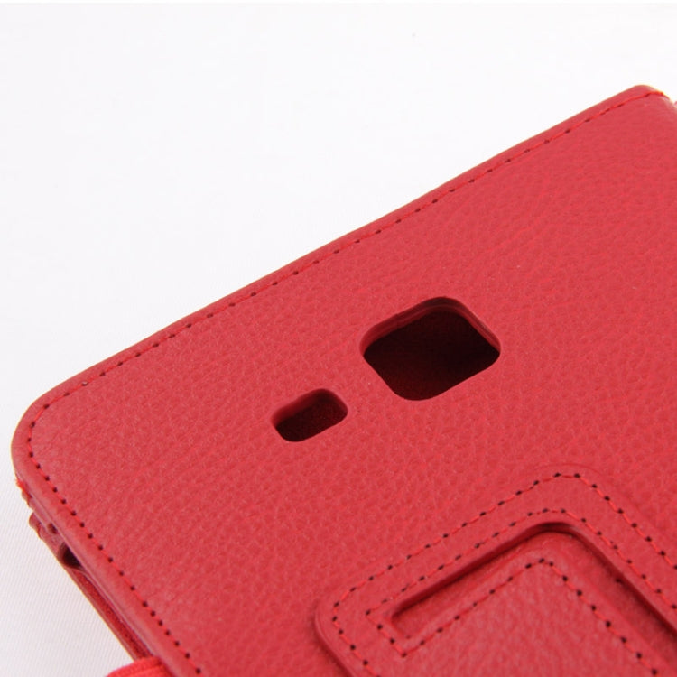 Litchi Texture Flip Leather Case with Holder for Galaxy Tab 3 Lite T110 / T111
