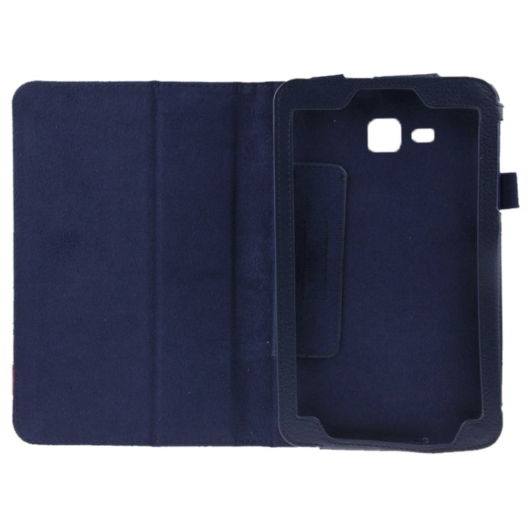Litchi Texture Flip Leather Case with Holder for Galaxy Tab 3 Lite T110 / T111