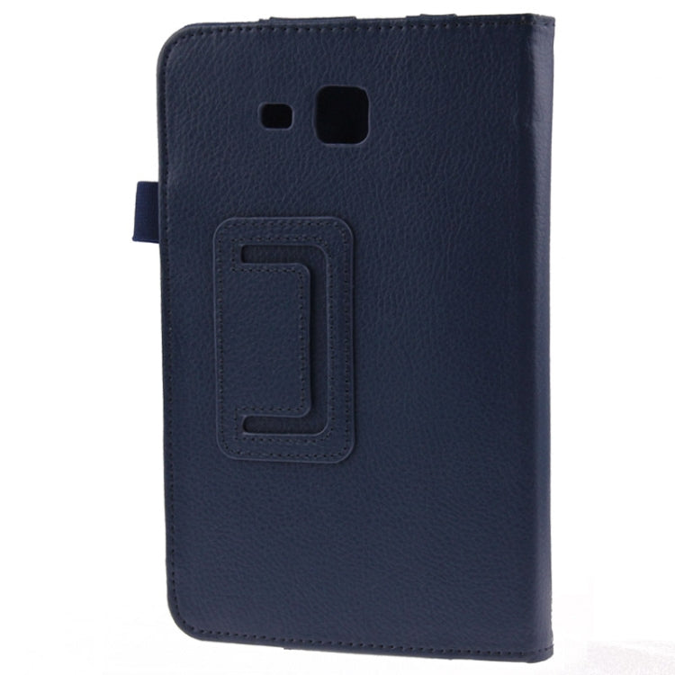 Litchi Texture Flip Leather Case with Holder for Galaxy Tab 3 Lite T110 / T111