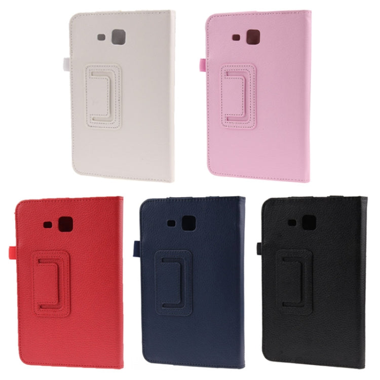 Litchi Texture Flip Leather Case with Holder for Galaxy Tab 3 Lite T110 / T111