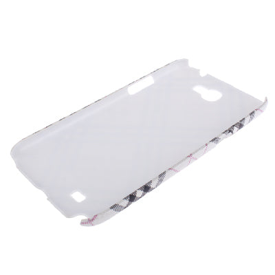 Scotland Cloth Texture Plastic Case for Galaxy Note II / N7100