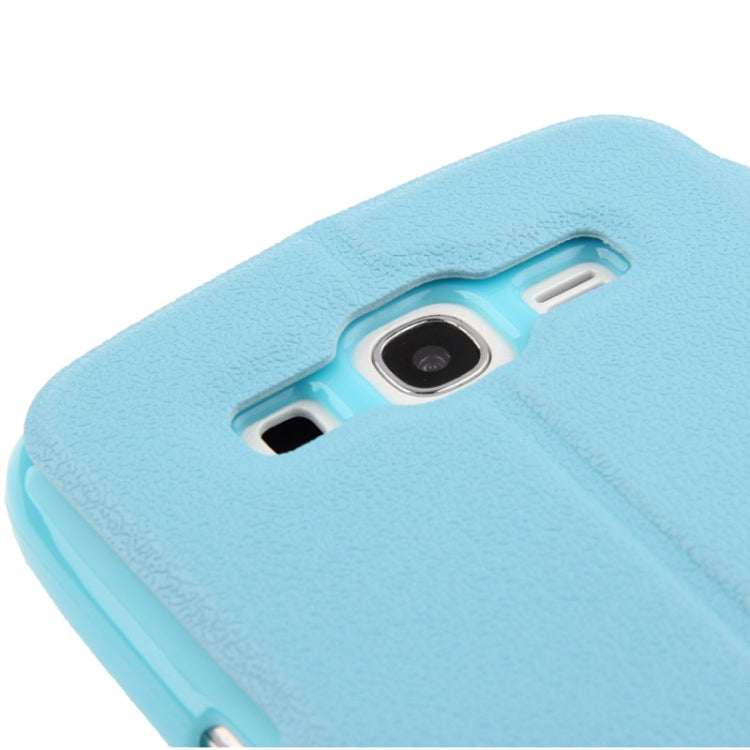 Pebble Texture Flip Leather Case with Call Display ID for Galaxy Grand 2 / G7102 / G7106