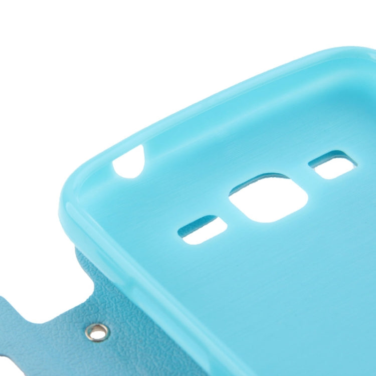 Pebble Texture Flip Leather Case with Call Display ID for Galaxy Grand 2 / G7102 / G7106
