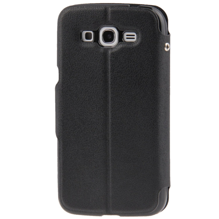 Pebble Texture Flip Leather Case with Call Display ID for Galaxy Grand 2 / G7102 / G7106