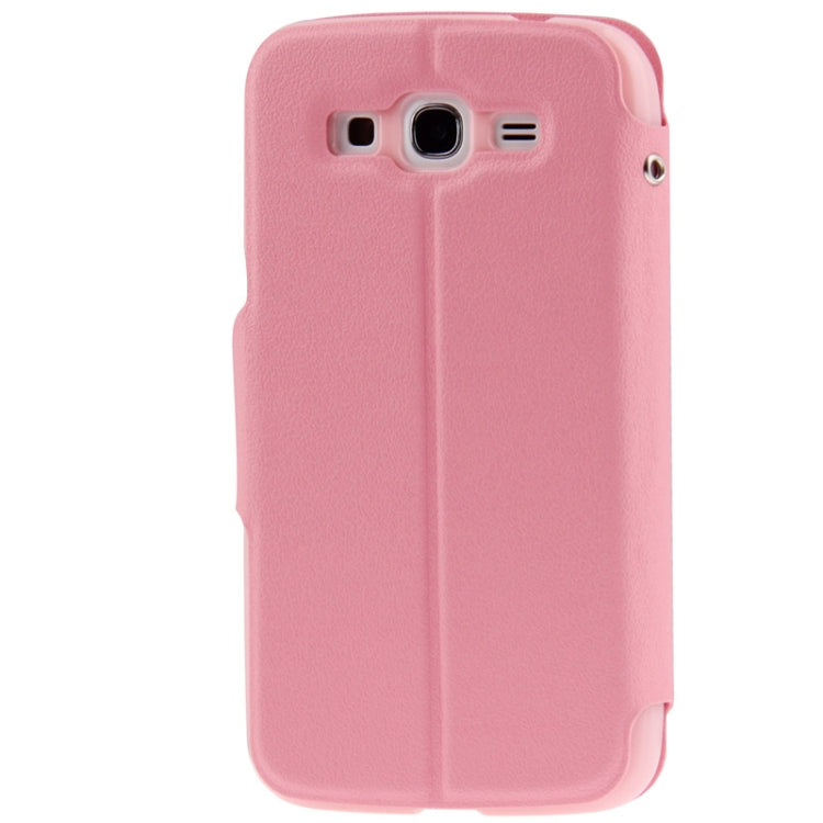 Pebble Texture Flip Leather Case with Call Display ID for Galaxy Grand 2 / G7102 / G7106