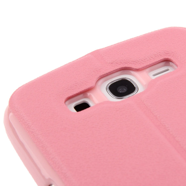 Pebble Texture Flip Leather Case with Call Display ID for Galaxy Grand 2 / G7102 / G7106