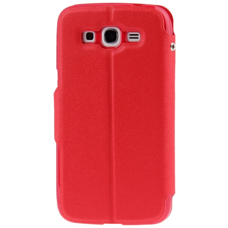 Pebble Texture Flip Leather Case with Call Display ID for Galaxy Grand 2 / G7102 / G7106