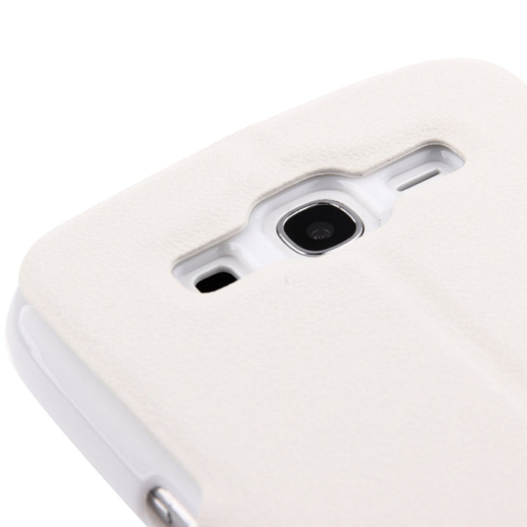 Pebble Texture Flip Leather Case with Call Display ID for Galaxy Grand 2 / G7102 / G7106