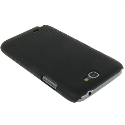 Belt Clip with 360 Degrees Rotates Holster Stripes Frosted Plastic Case + Stand for Galaxy Note II / N7100(Black)