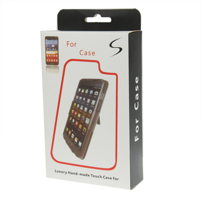 Belt Clip with 360 Degrees Rotates Holster Stripes Frosted Plastic Case + Stand for Galaxy Note II / N7100(Black)