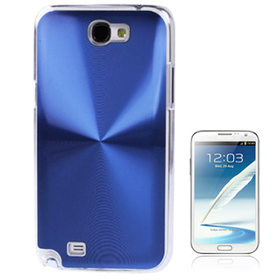 CD lines Pasting Metal Anti-skidding Plastic Case for Galaxy Note II / N7100