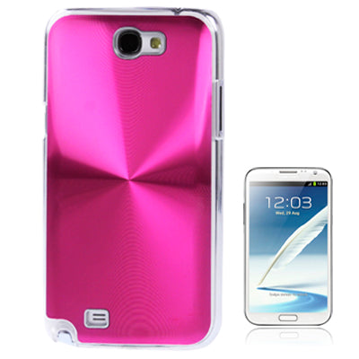 CD lines Pasting Metal Anti-skidding Plastic Case for Galaxy Note II / N7100