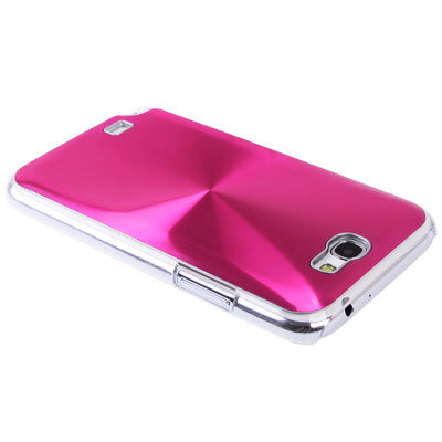 CD lines Pasting Metal Anti-skidding Plastic Case for Galaxy Note II / N7100