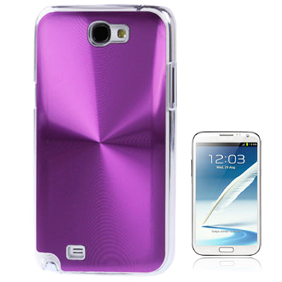 CD lines Pasting Metal Anti-skidding Plastic Case for Galaxy Note II / N7100