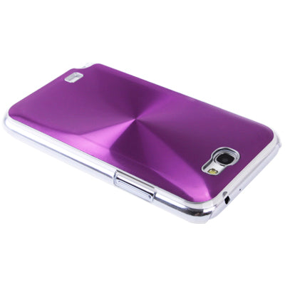 CD lines Pasting Metal Anti-skidding Plastic Case for Galaxy Note II / N7100