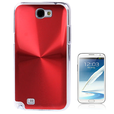 CD lines Pasting Metal Anti-skidding Plastic Case for Galaxy Note II / N7100