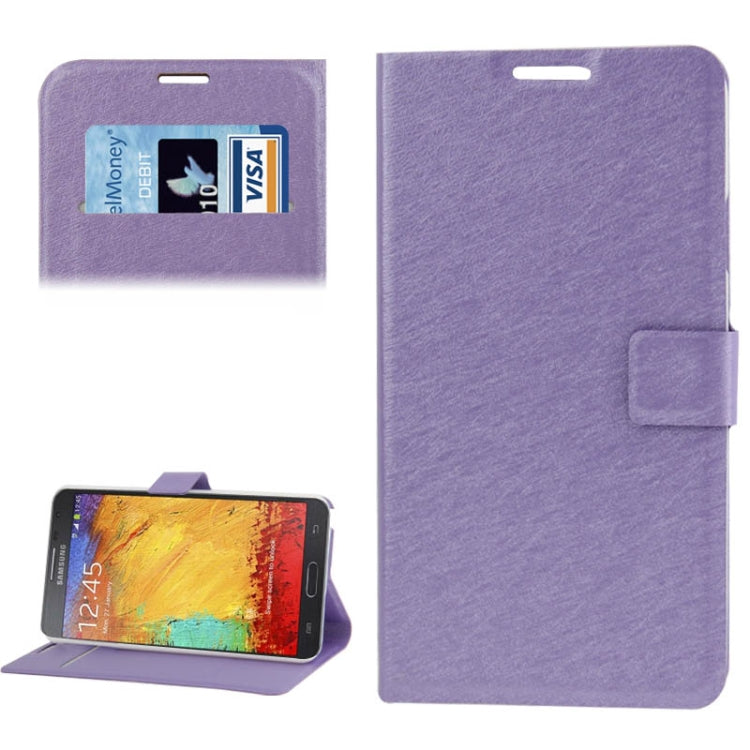 Hairline Texture Flip Leather Case with Card Slots & Holder for Galaxy Note 3 Neo / N7505
