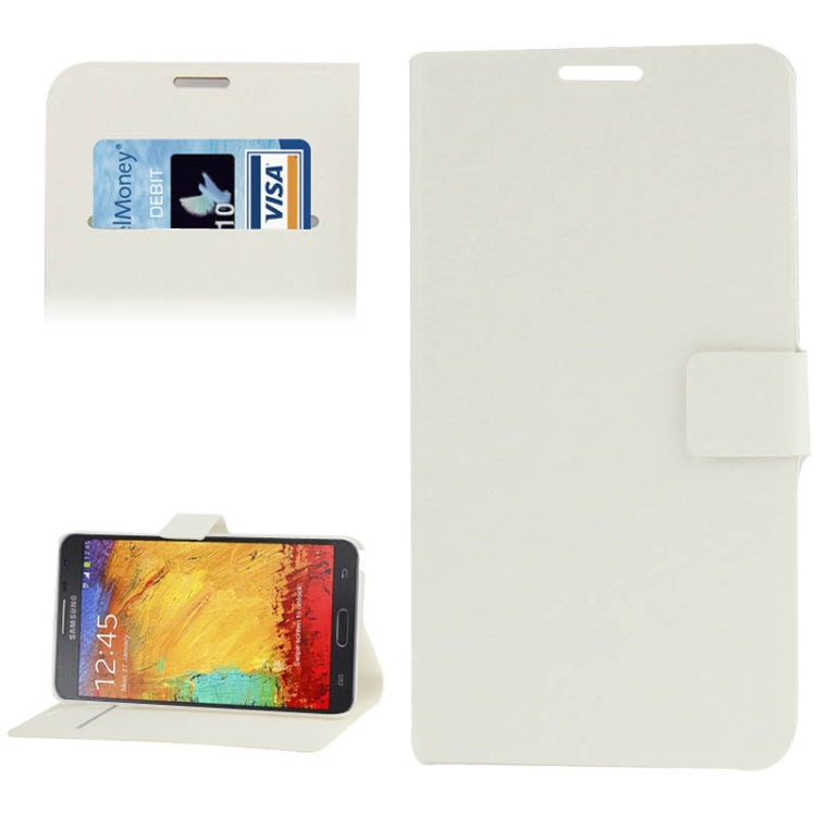 Hairline Texture Flip Leather Case with Card Slots & Holder for Galaxy Note 3 Neo / N7505