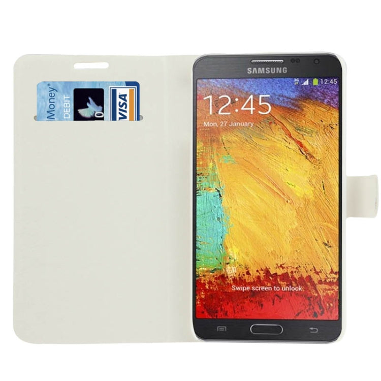 Hairline Texture Flip Leather Case with Card Slots & Holder for Galaxy Note 3 Neo / N7505