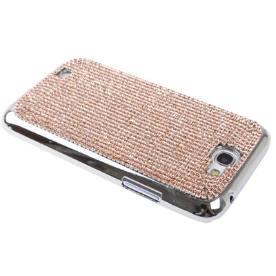 Diamond Encrusted Plating Skinning Plastic Case for Galaxy Note II / N7100