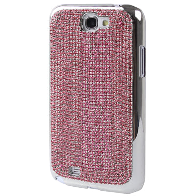 Diamond Encrusted Plating Skinning Plastic Case for Galaxy Note II / N7100