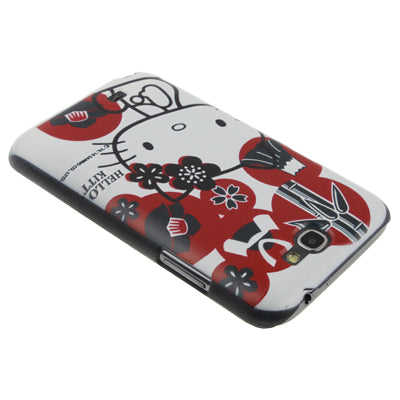Embossed Effect Fantasy Hello Kitty Pattern Plastic Protective Case for Galaxy Note II / N7100