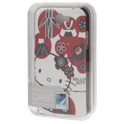 Embossed Effect Fantasy Hello Kitty Pattern Plastic Protective Case for Galaxy Note II / N7100