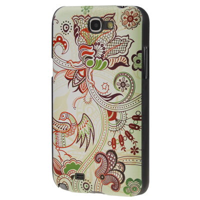 Abstract Flowers Pattern Plastic Protective Case for Galaxy Note II / N7100