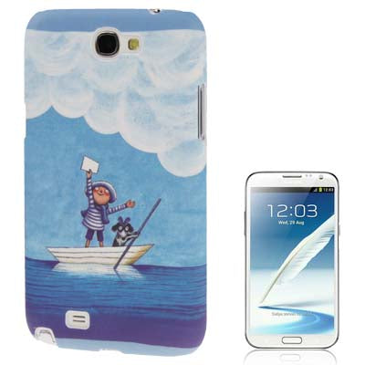Cartoon Jimmy Starry Starry Night Series Luminous Skin Plastic Case for Galaxy Note II / N7100