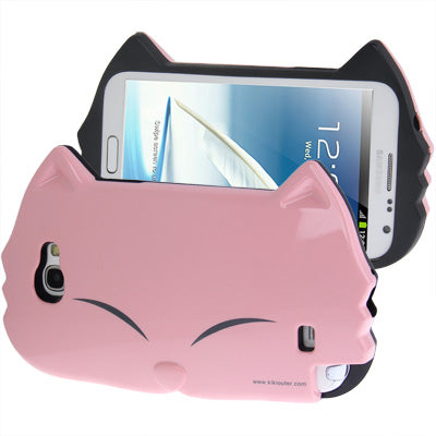 KIKI Cat Shape Plastic Case for Galaxy Note II / N7100