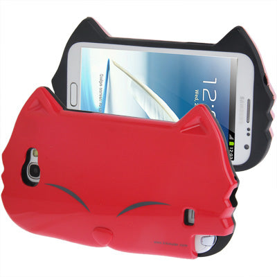 KIKI Cat Shape Plastic Case for Galaxy Note II / N7100
