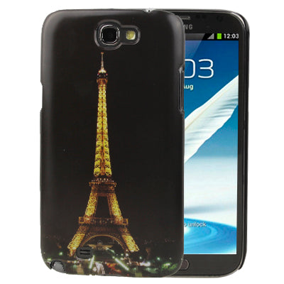 Eiffel Tower Pattern Plastic Protective Case for Galaxy Note II / N7100