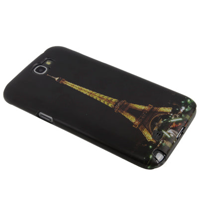Eiffel Tower Pattern Plastic Protective Case for Galaxy Note II / N7100
