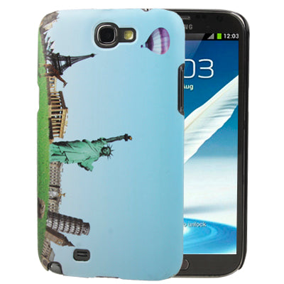 Liberty Statue Pattern Plastic Protective Case for Galaxy Note II / N7100